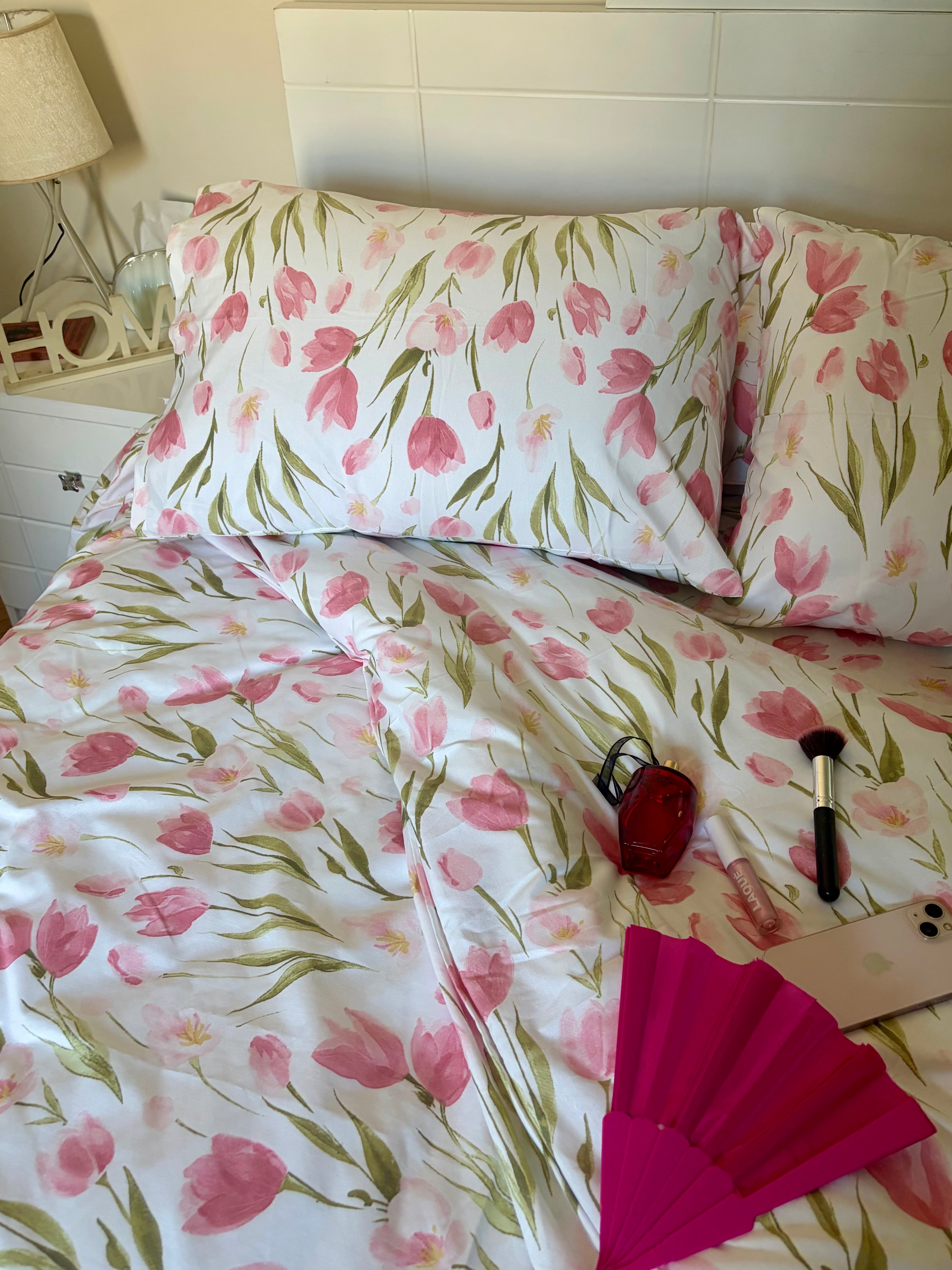 Pink Roses Duvet Cover🌷