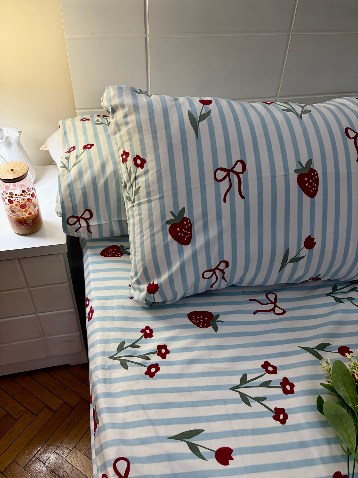 Strawberry Bow Sheet 🍓🎀